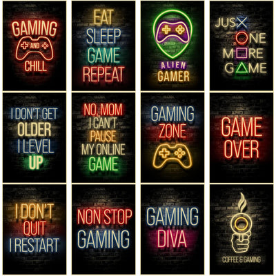 Posters gaming A3/A4
