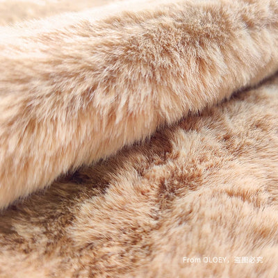 Fur rug, bear shape