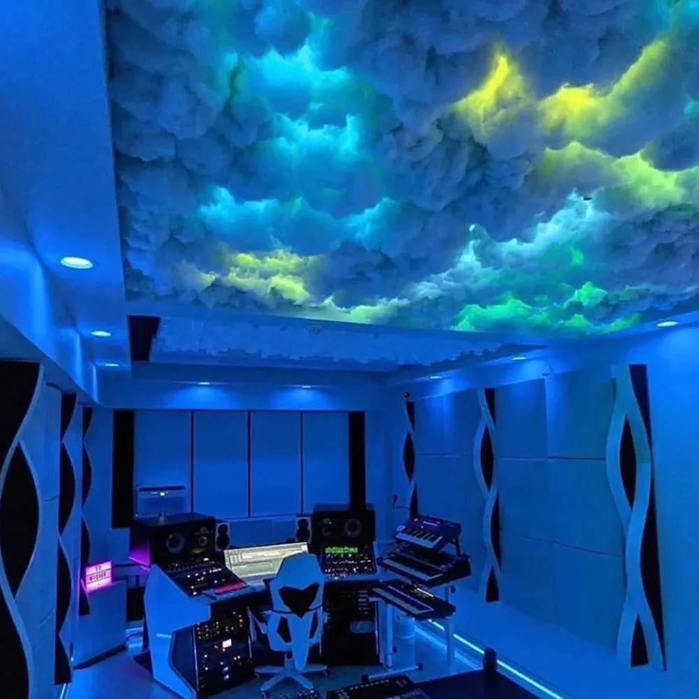 Decorative cloud with LED